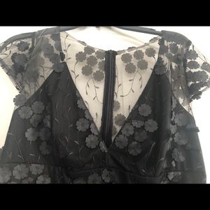 Black floor length evening dress